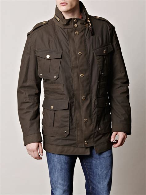 men's burberry waxed jacket|burberry windbreaker jacket.